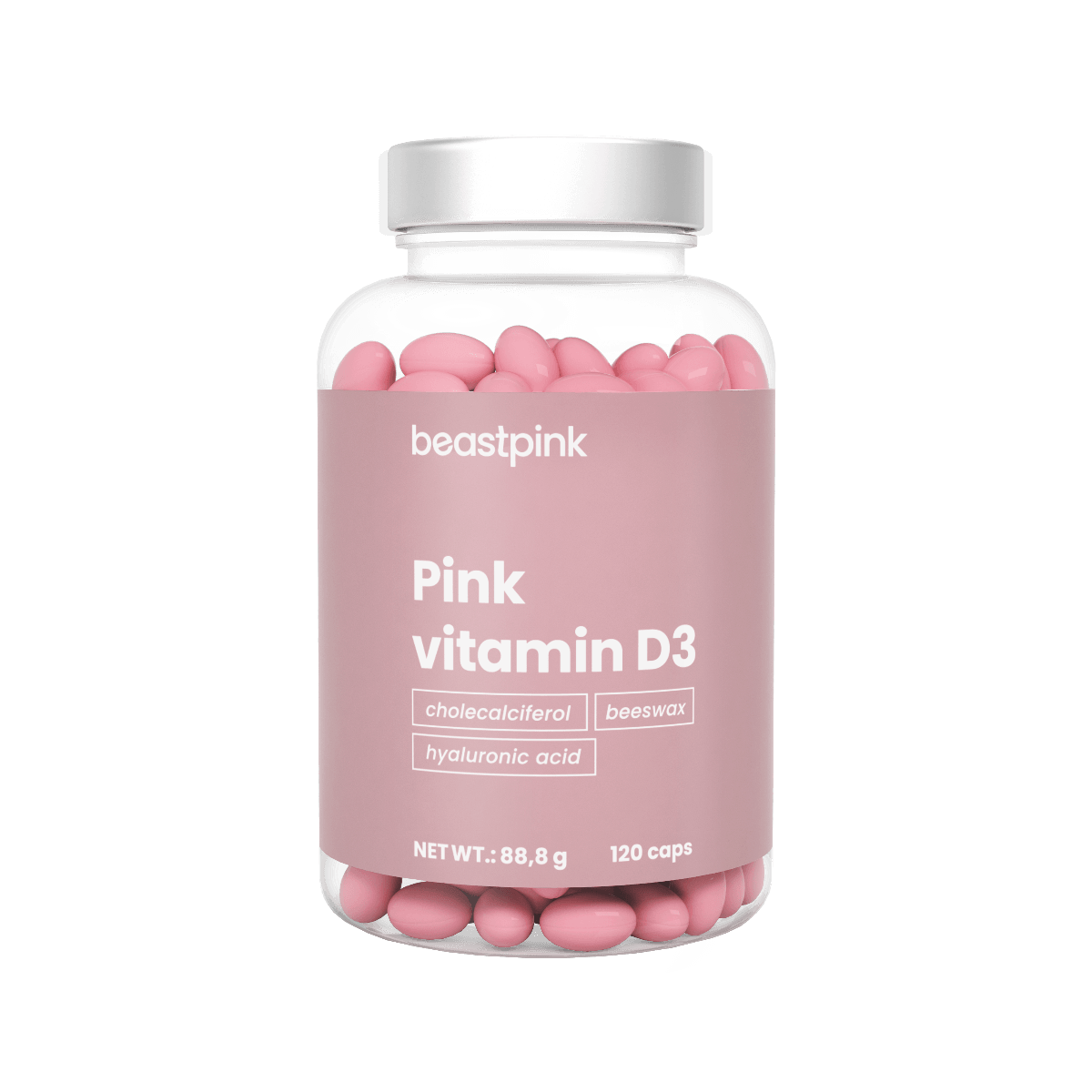 Pink Vitamin D3 2000iu - Beastpink-120caps