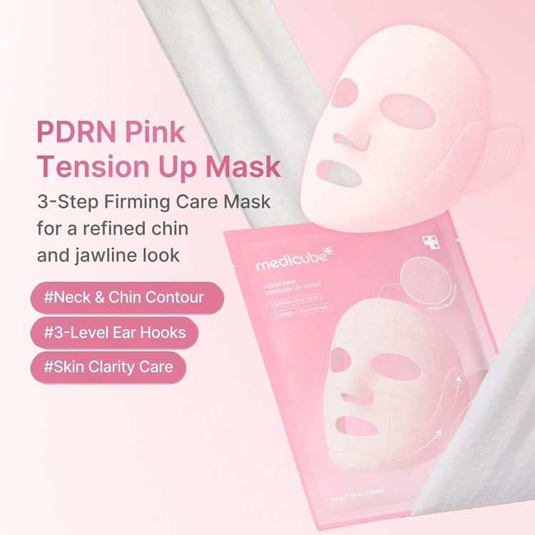 Medicube Pdrn Pink Tension Up Mask Set 34g X 4