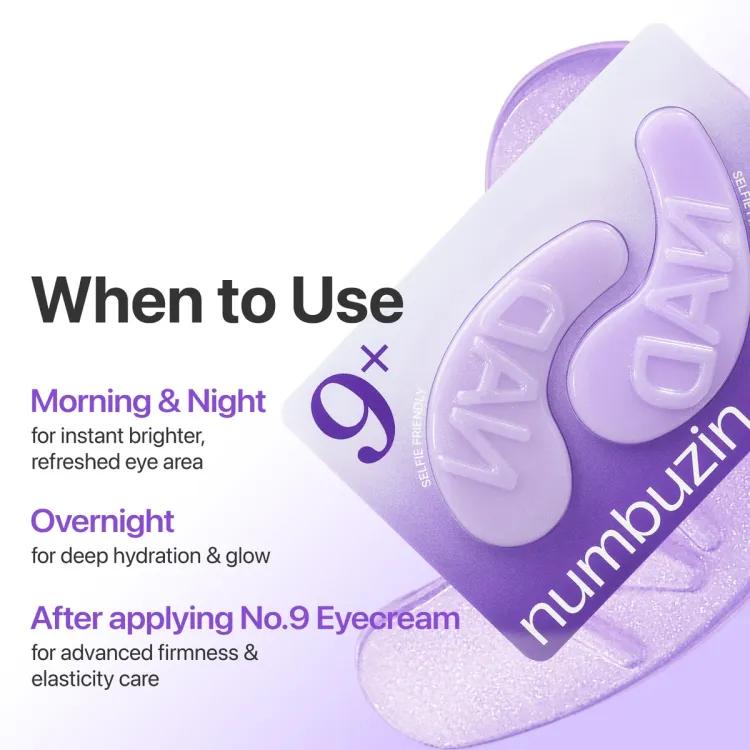 Numbuzin No9 Nad+ Collagen Under Eye Patches 1ea
