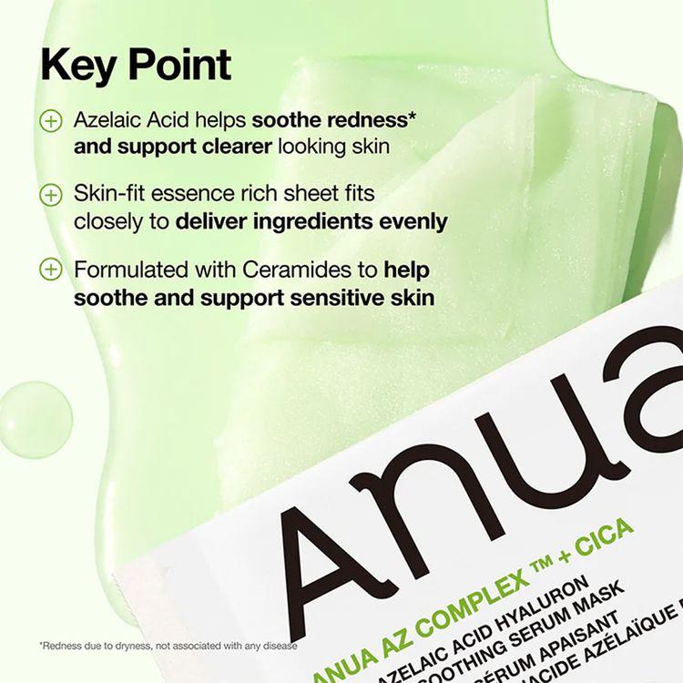 Anua Azelaic Acid Hyauron Redness Soothing Serum Mask 