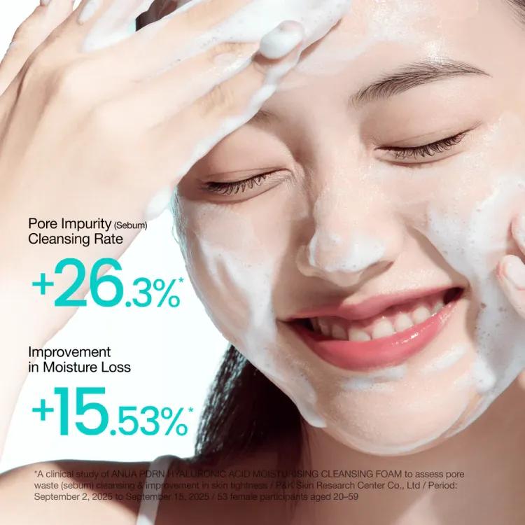 Anua Pdrn Hyaluronic Acid Moisturizing  Cleansing Foam, 150ml