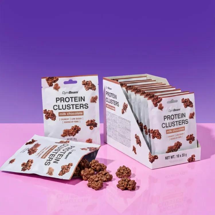 Gymbeam Protein Clusters, Milk Chocolate, 33g