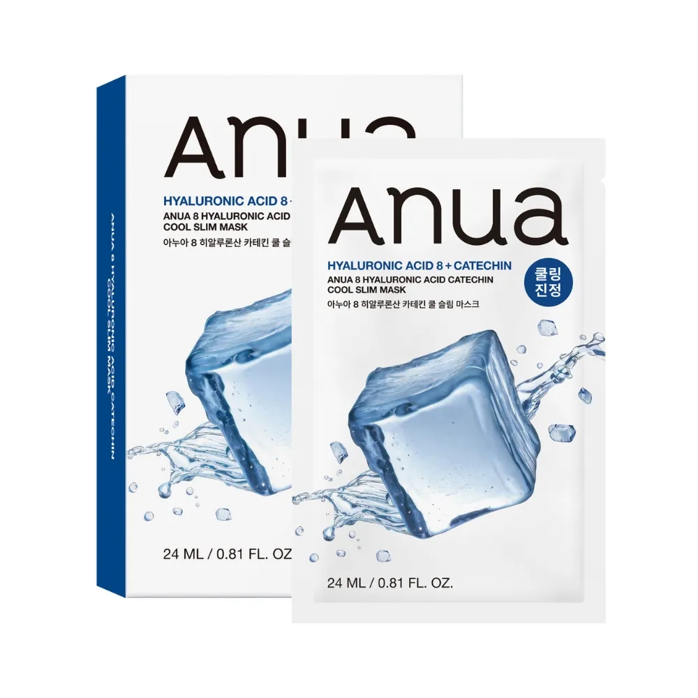 Anua Hyaluronic Acid 8 Catechin Cool Slim Mask 24ml