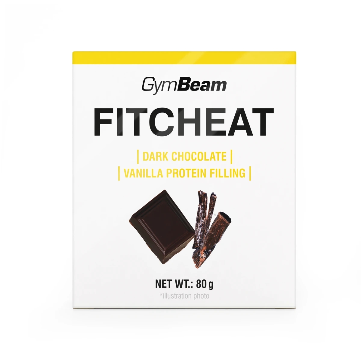 Gymbeam Fitcheat Chocolate 80g - Dark Chocolate Vanilla
