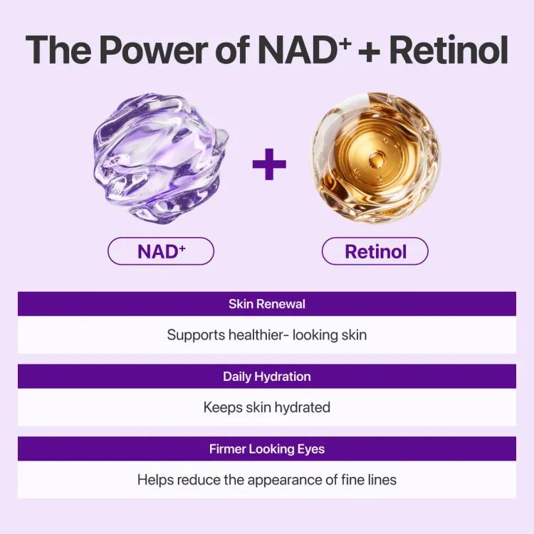 Numbuzin No9 Nad+ Retinol Volumetox Eye Cream 20ml Duo