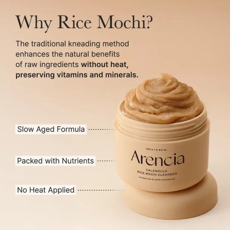 Arencia Calendula Rice Mochi Cleanser 120g
