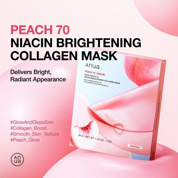 Anua Peach 70 Niacin Brightening Collagen Mask 38g