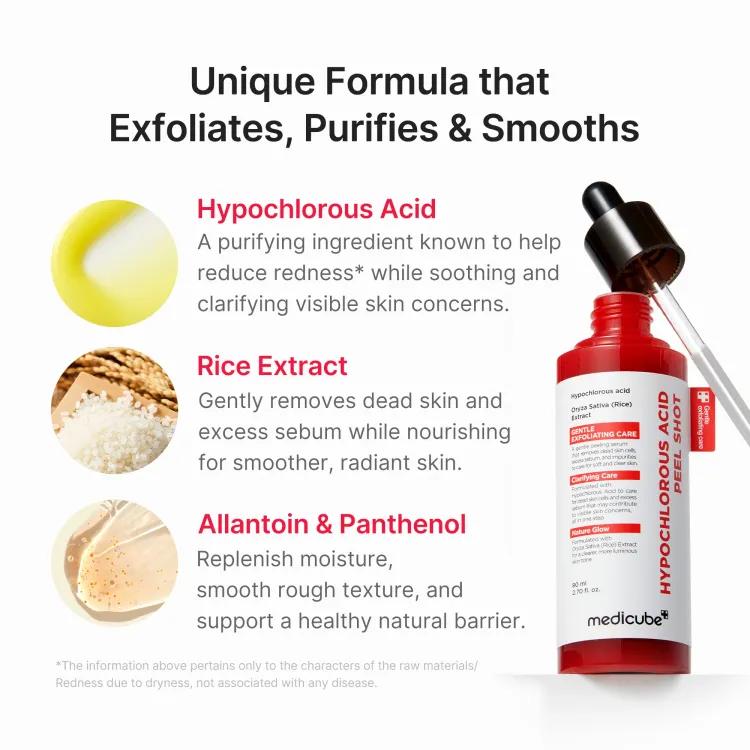 Medicube Hypochlorous Acid Rice Peel Shot 80ml