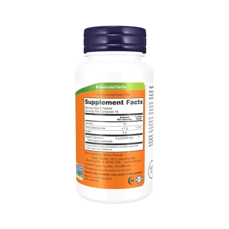 Now Foods - Spirulina 500mg, 100 tbl