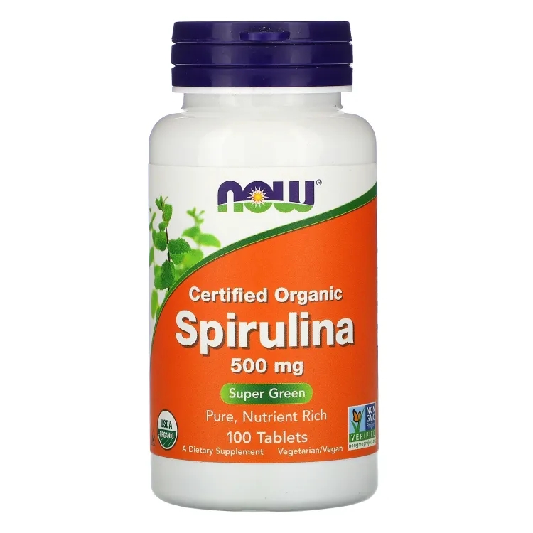 Now Foods - Spirulina 500mg, 100 tbl