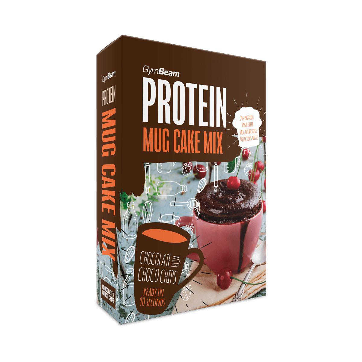 Gymbeam Protein Mug Cake Mix 500g-chocolate With Choco Chips